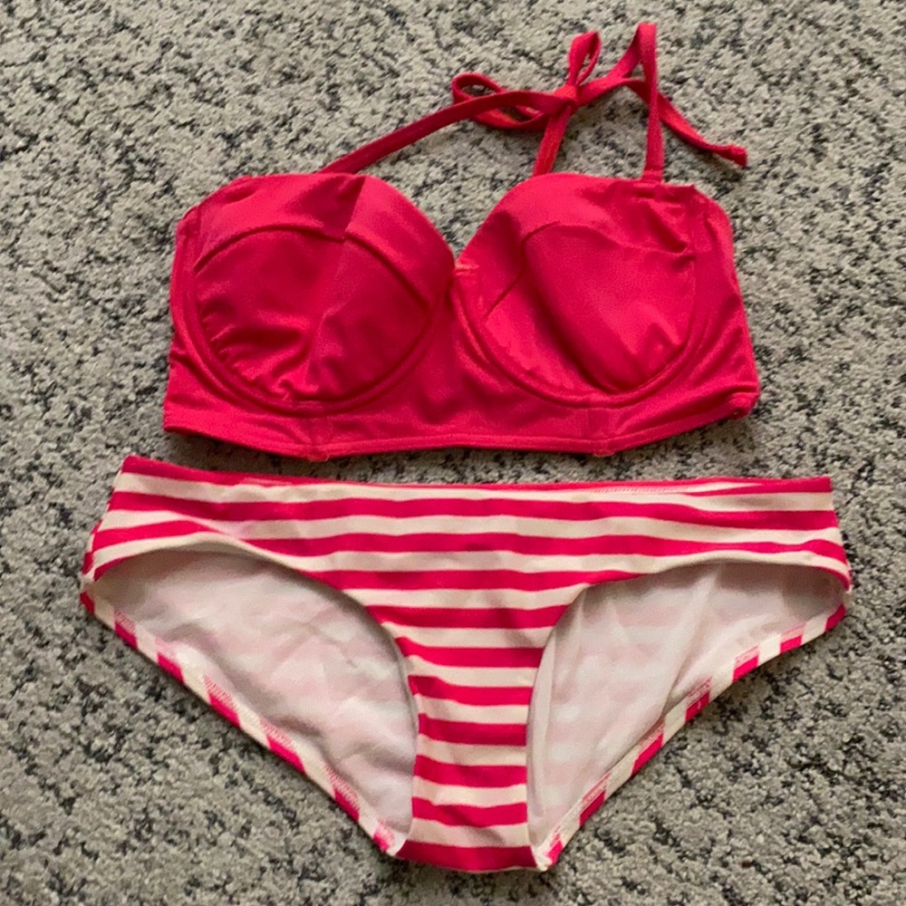 ASOS neon pink bikini